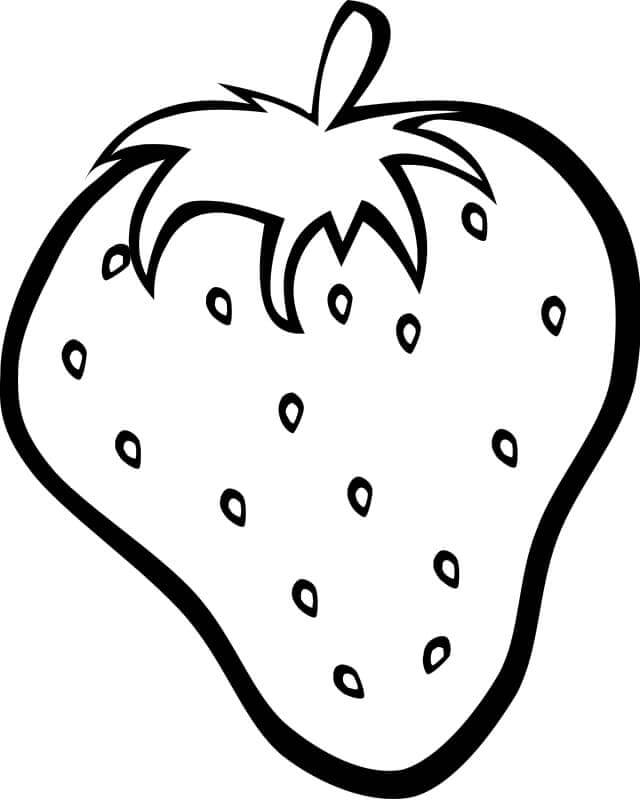 Printbare afbeelding van een aardbei