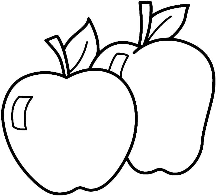 Printbare appel voor kinderen