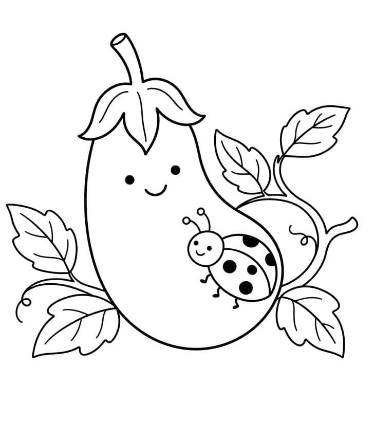 Printbare aubergine