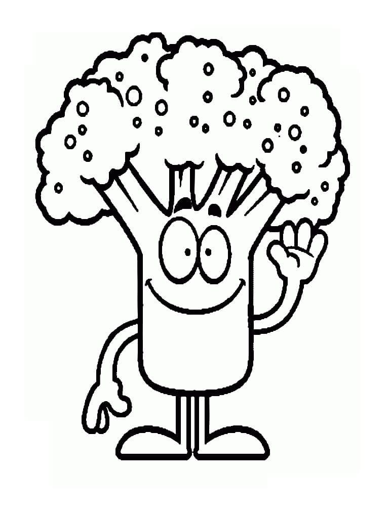 Printbare broccoli voor kinderen