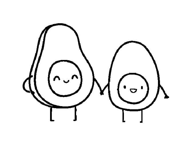 Printbare gratis avocado