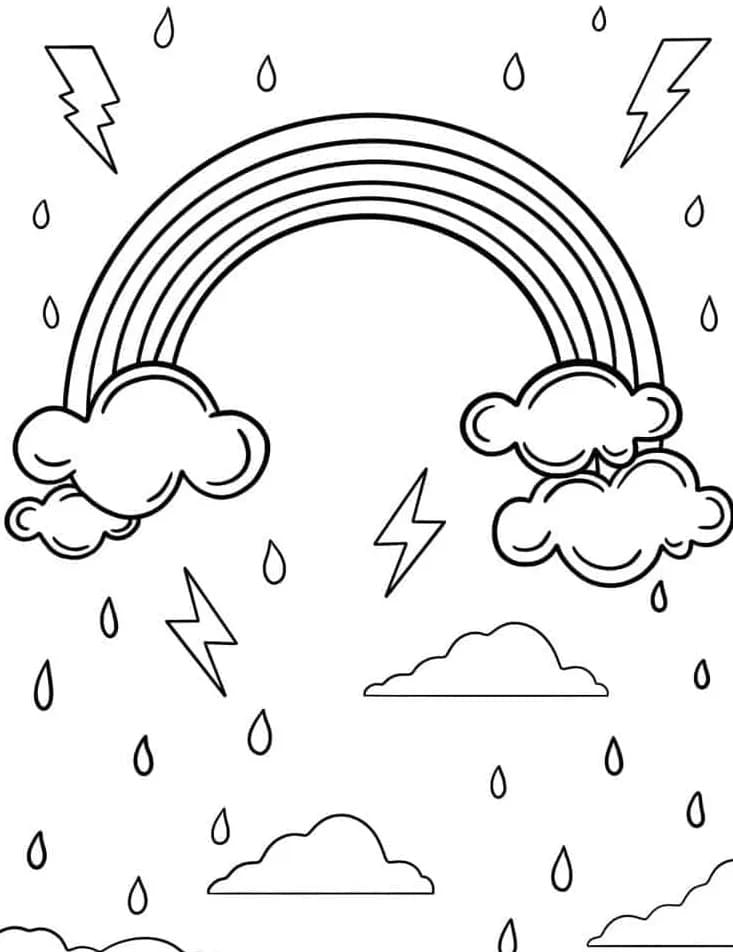 Printbare regenboog