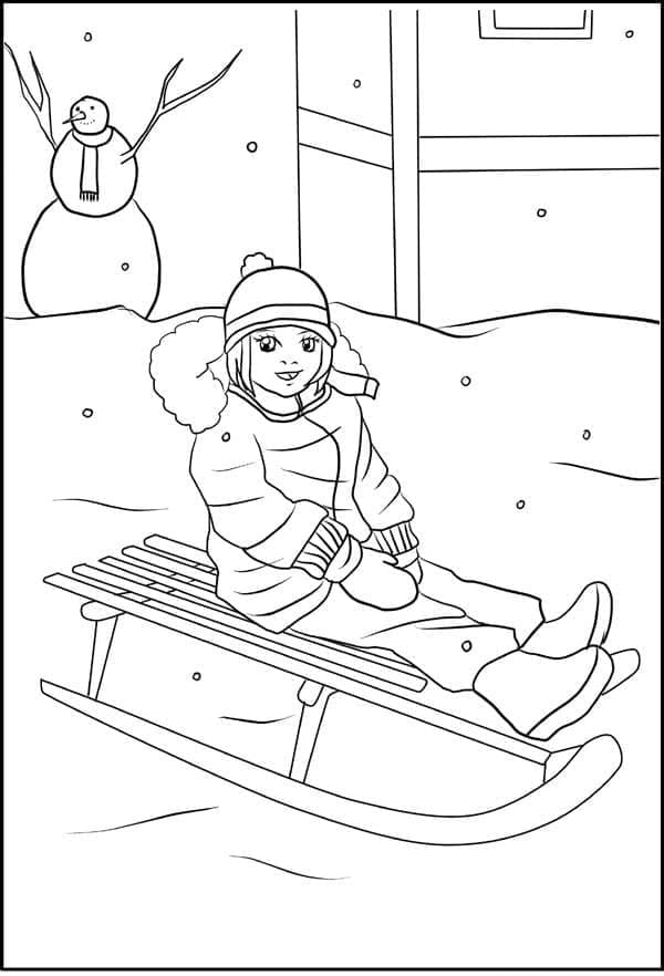 Printbare winter afbeelding