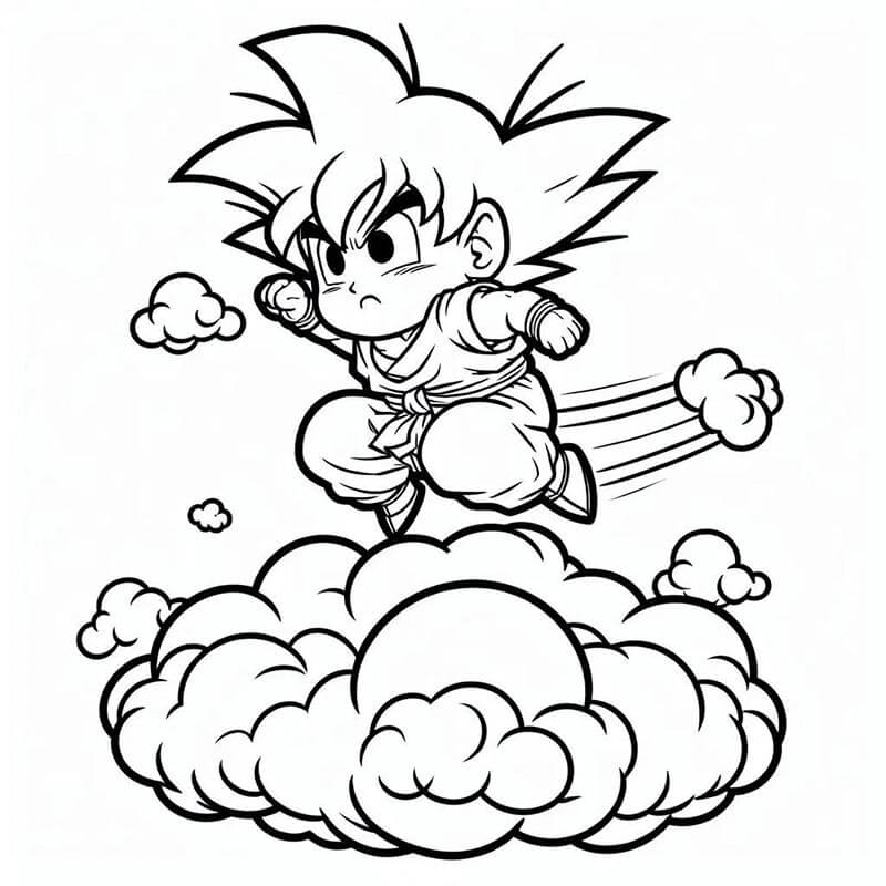 Printvriendelijke Goku
