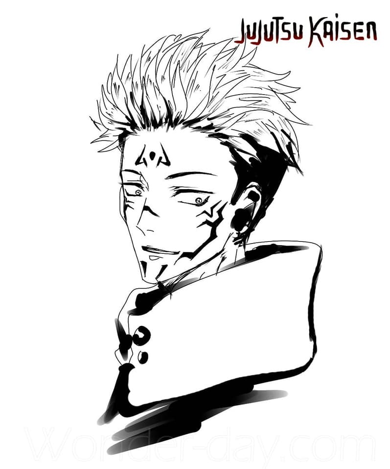 Printvriendelijke Jujutsu Kaisen