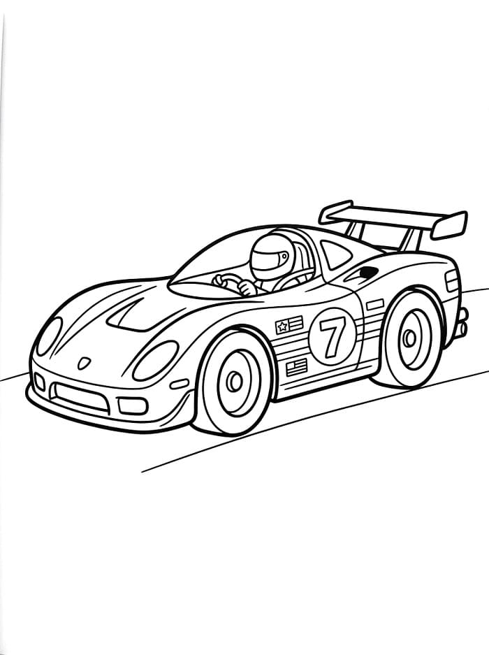 Raceauto gratis voor kinderen