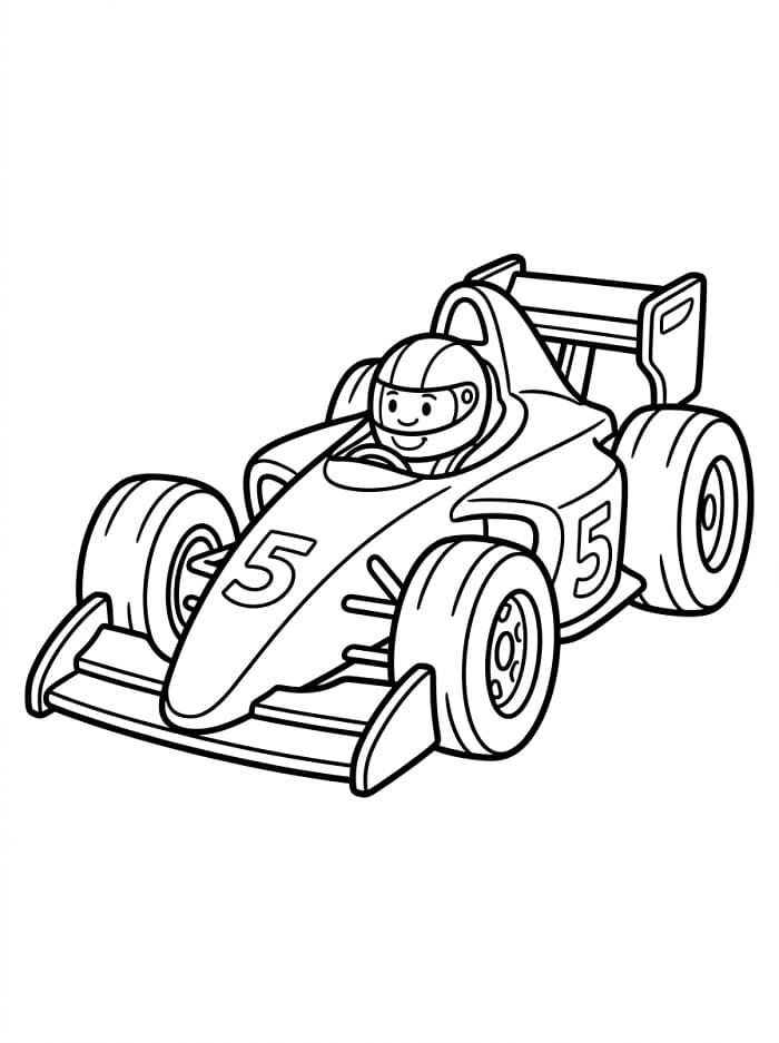 Raceauto voor gratis gebruik