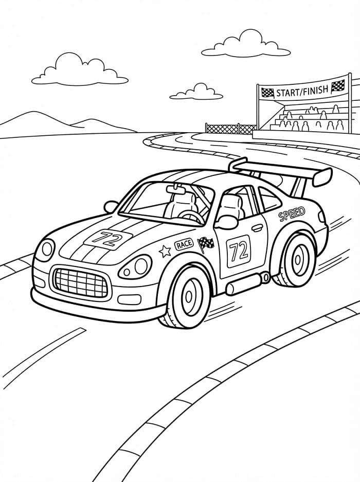 Raceautovoertuig