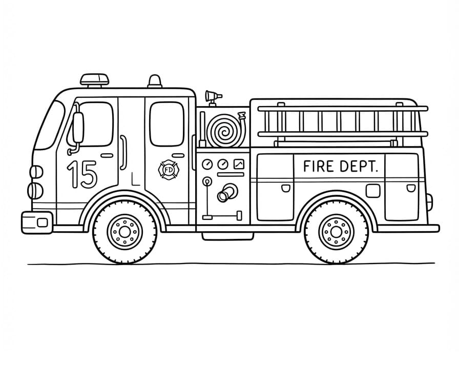 Rijdende Brandweerwagen