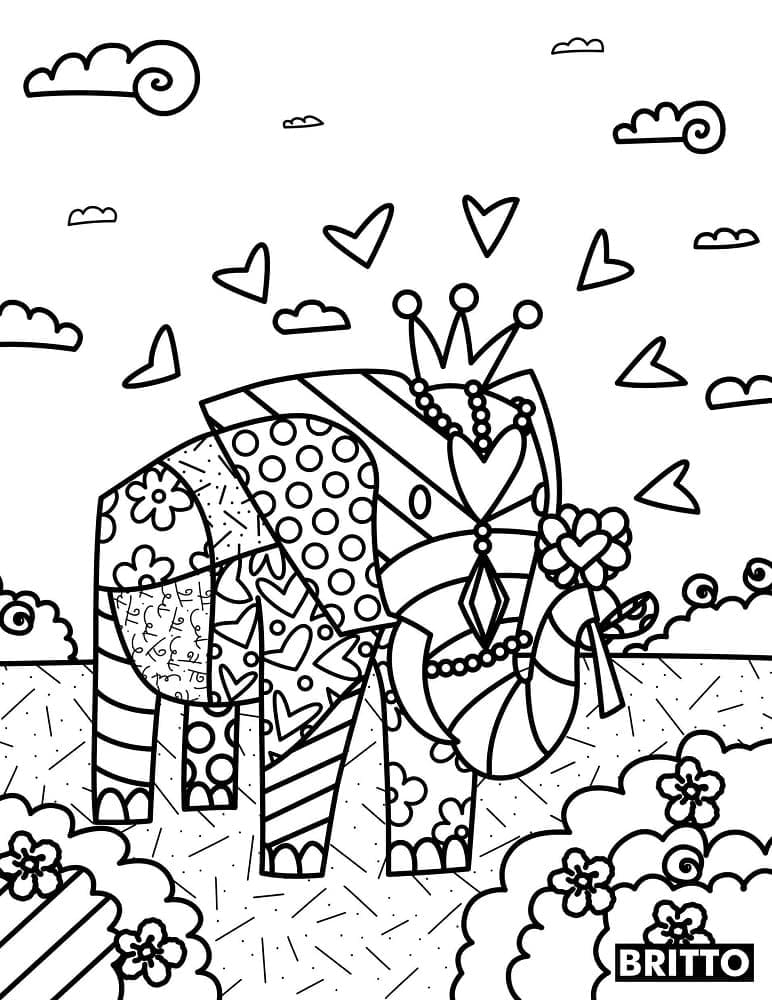 Romero Britto Gratis Afdrukbaar