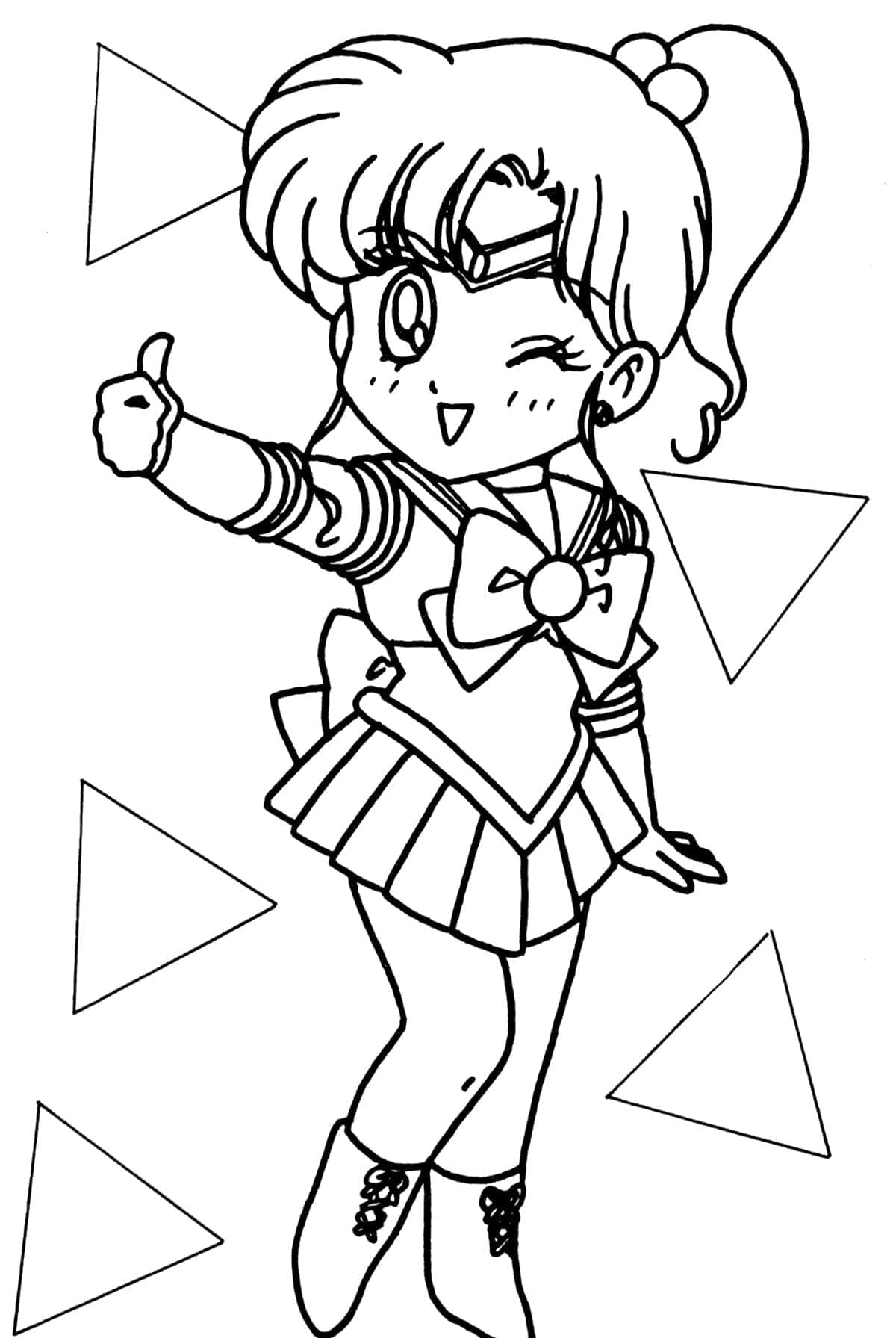 Sailor Moon om Uit te Printen