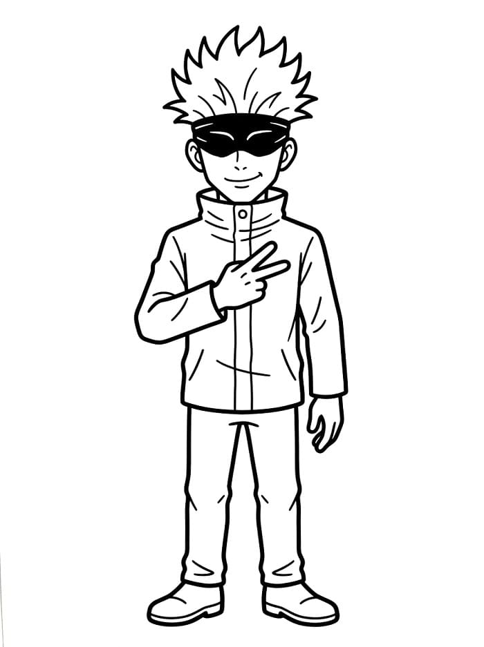 Satoru Gojo in de anime Jujutsu Kaisen