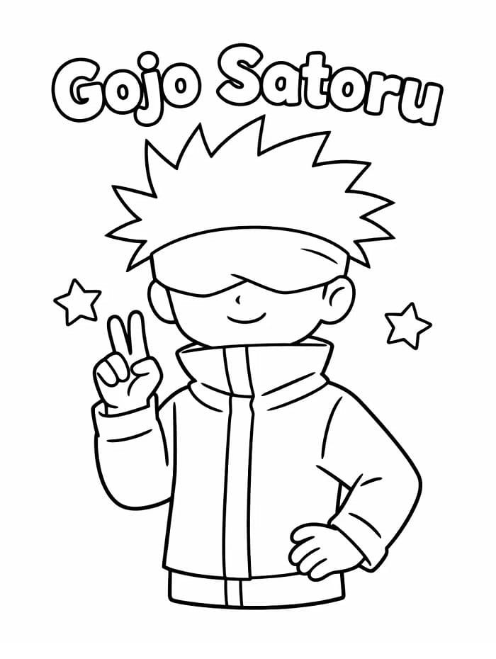Satoru Gojo om te Printen