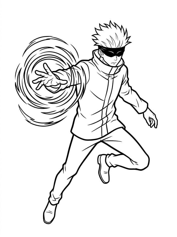 Satoru Gojo uit de anime Jujutsu Kaisen
