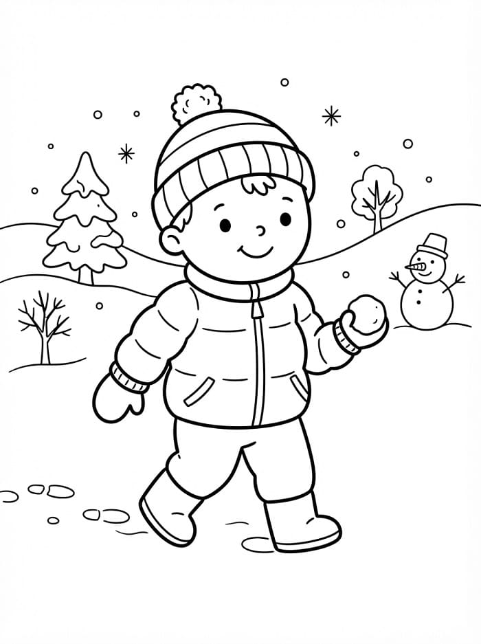 Schattig wintermeisje