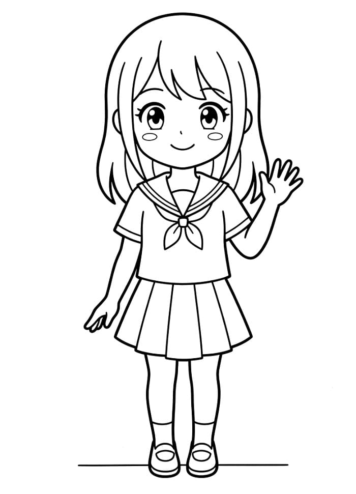 Schattige Anime Meisje