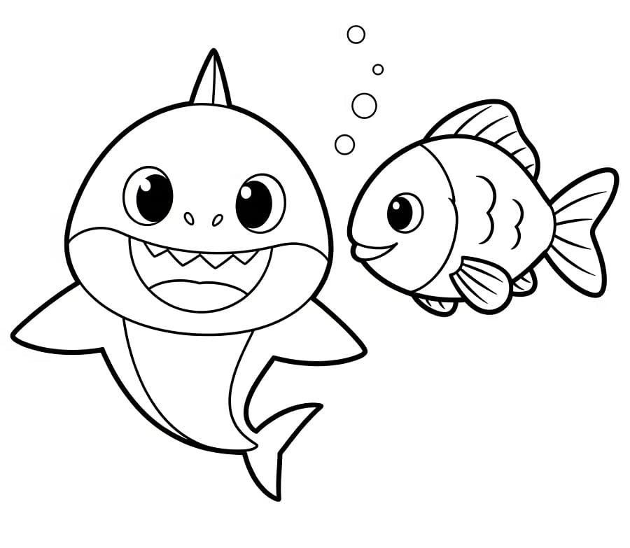 Schattige Baby Shark