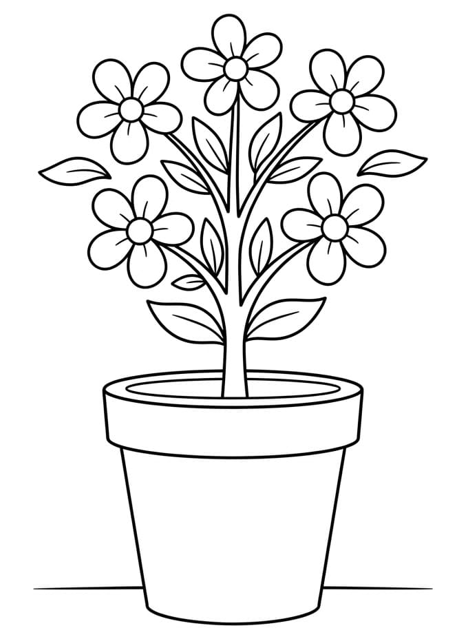 Schattige Bloempot