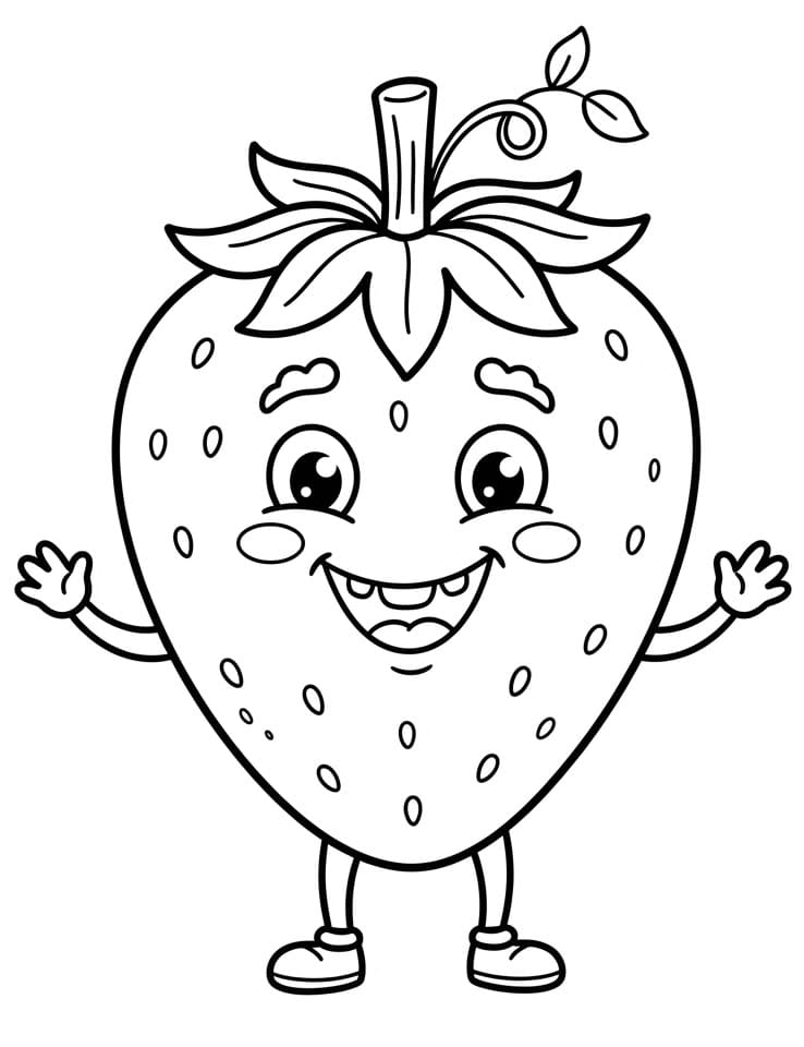 Schattige aardbei