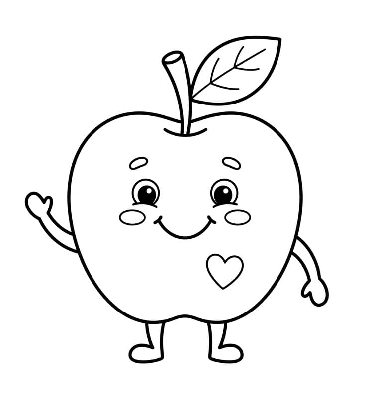 Schattige appel