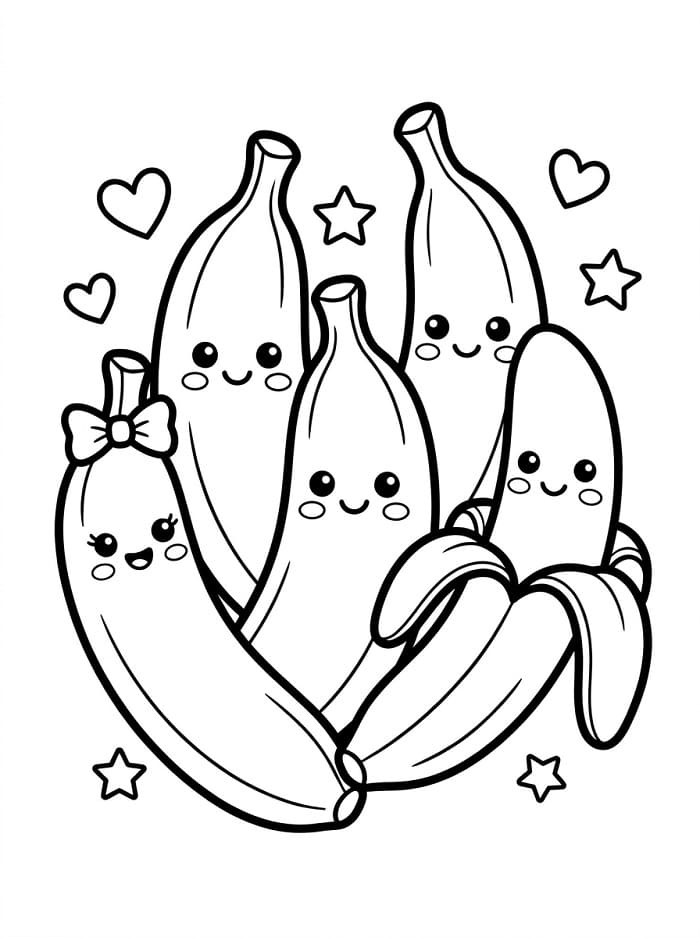 Schattige bananen