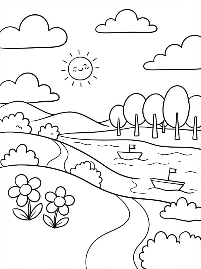 Schitterend landschap