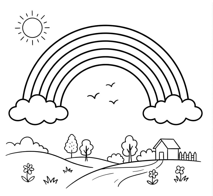 Simpele regenboog