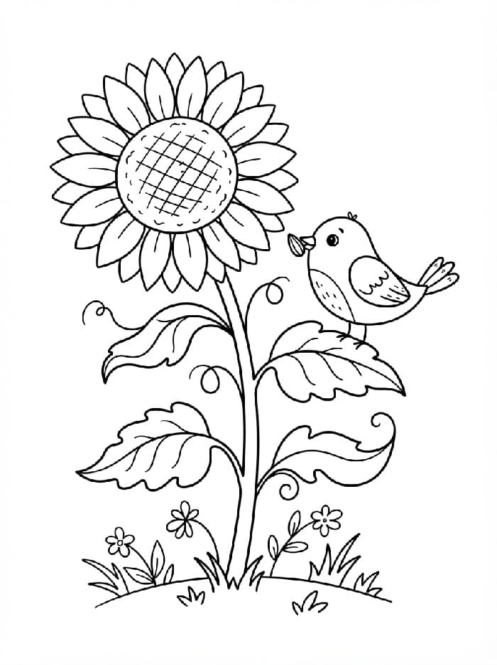 Simpele zonnebloem