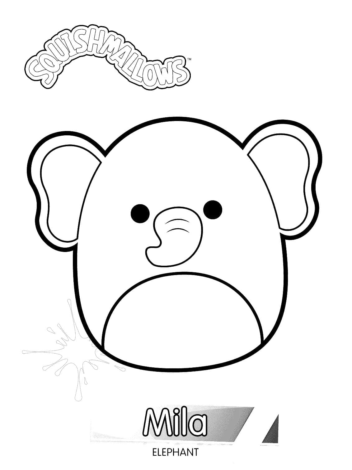 Squishmallows afdrukbare afbeelding