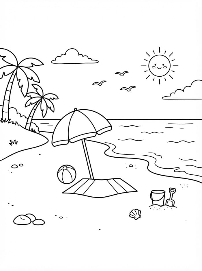 Strand gratis te printen