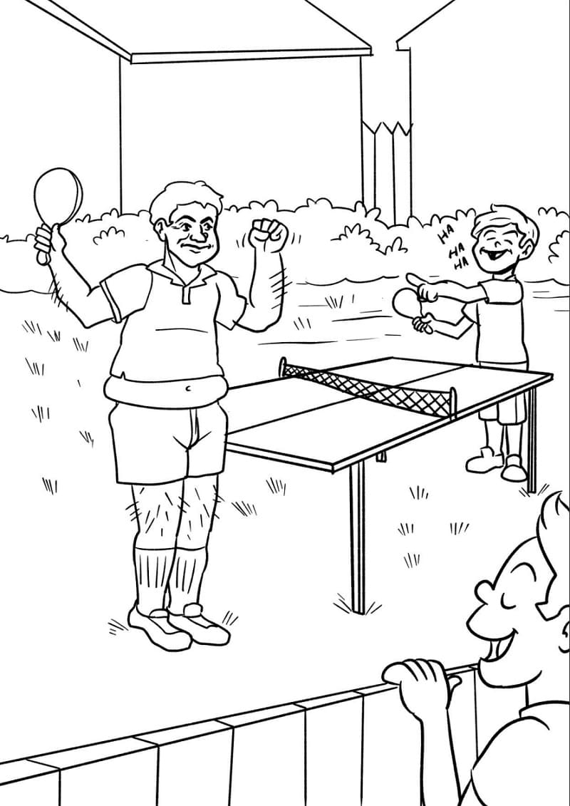 Tafeltennis Gratis Afdrukbaar