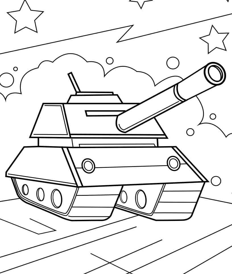 Tank afdrukbaar