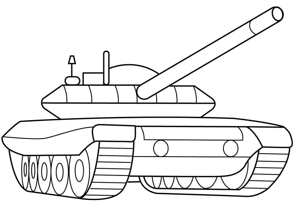 Tank afdrukbare afbeelding