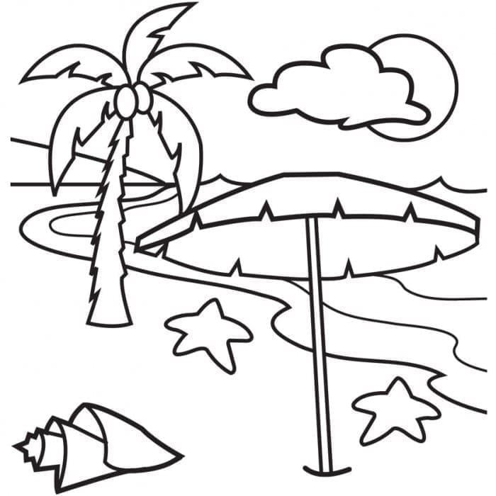 Te printen Strand gratis