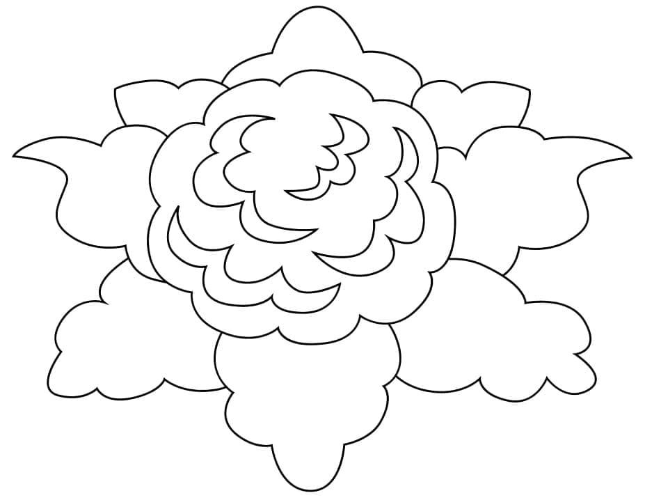 Te printen bloemkool gratis