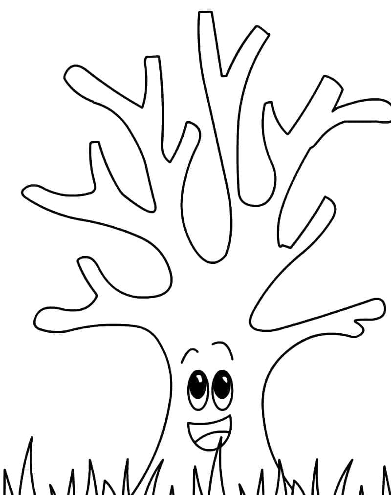 Te printen boom voor kinderen