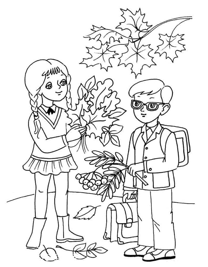 Te printen herfst voor kinderen