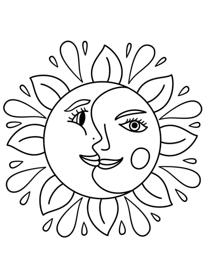 Te printen zon gratis
