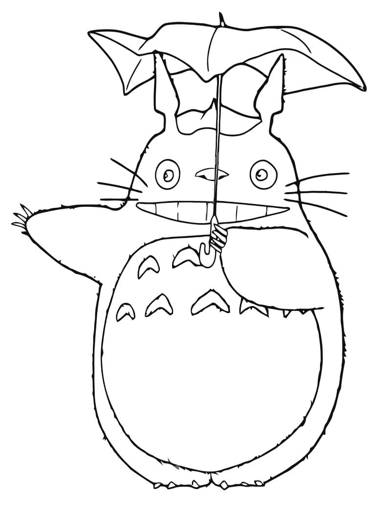 Totoro om Uit te Printen