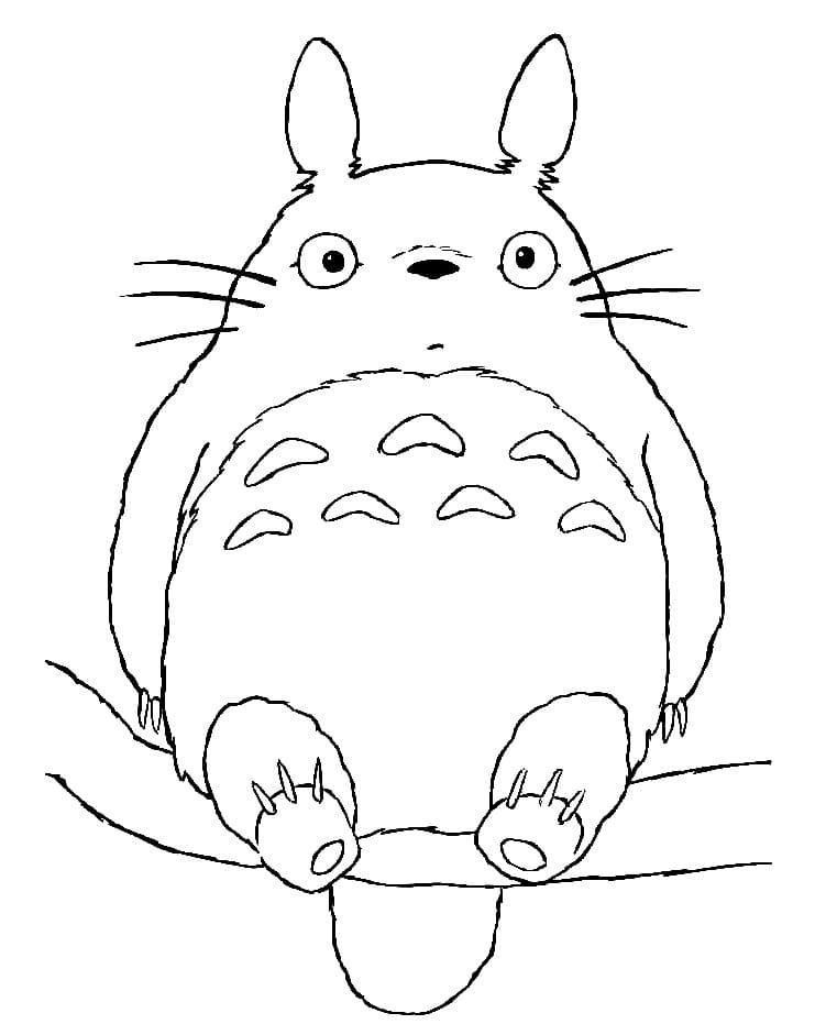 Totoro om te Printen
