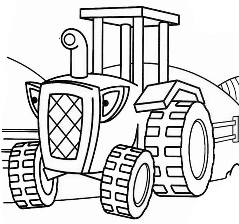 Tractor afdrukbaar