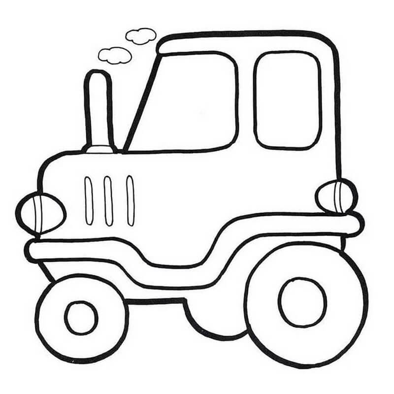 Tractor afdrukbare afbeelding