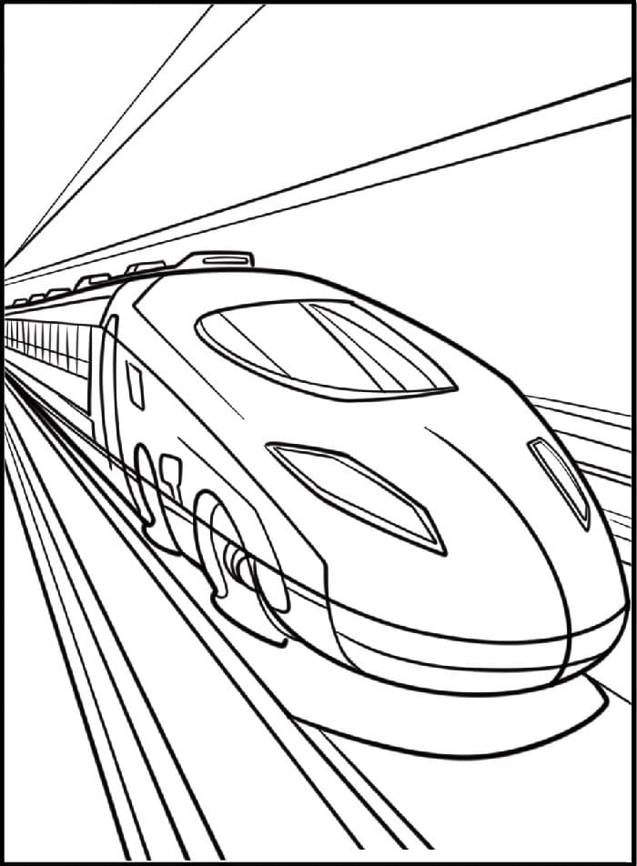 Trein afdrukbaar