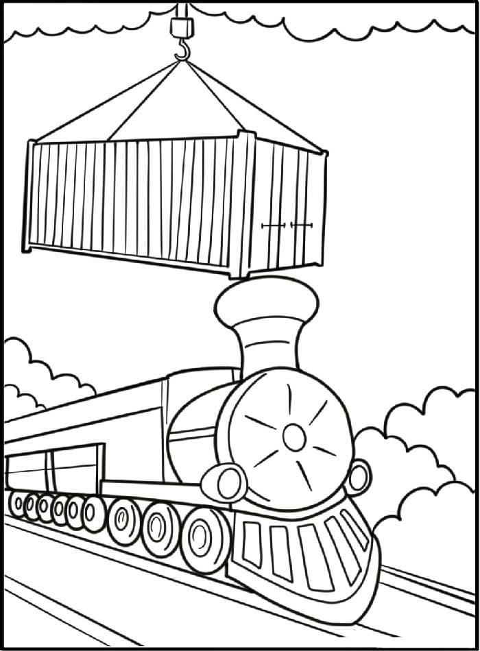 Trein gratis printbaar