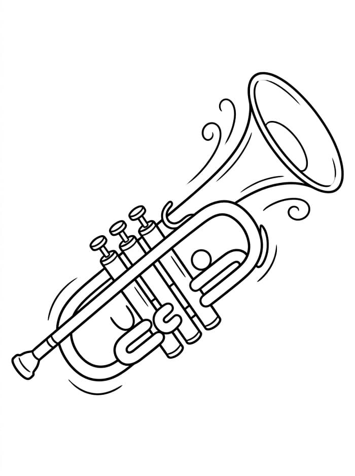 Trompet met Muziek