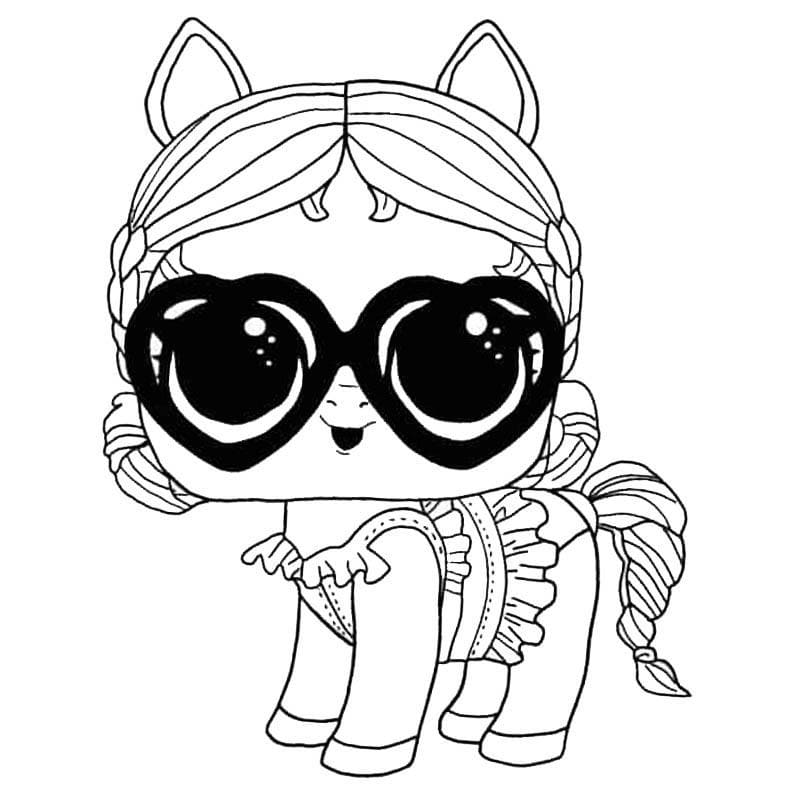 Vacay Neigh Neigh van LOL Pets kleurplaat