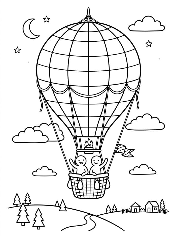 Vliegende luchtballon