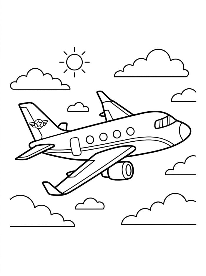 Vliegtuig in de lucht