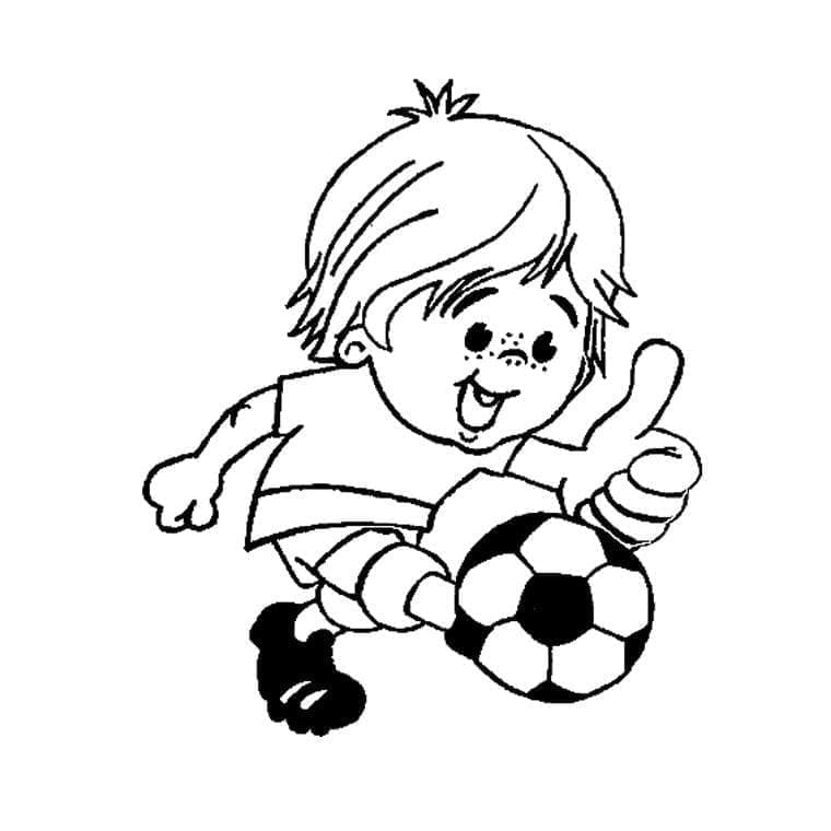 Voetbal om Uit te Printen