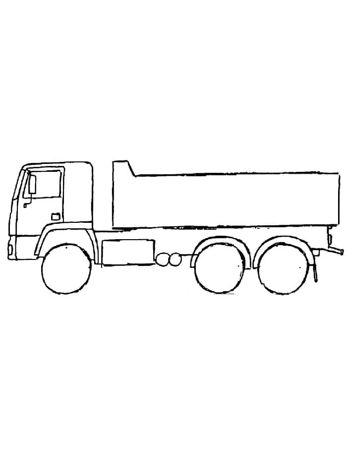 Vrachtwagen afdrukbaar
